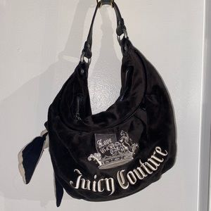 Brown Juicy Couture Velour Hobo Bag GREAT CONDIT…